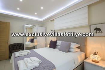 Exclusive 3 beds penthouses with large pool rentals in Ovacik Fethiye Turkey