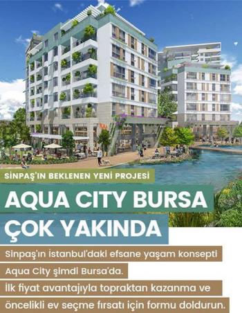 Topraktan Daire | Sinpaş Aqua City Bursa Projesi | OSMANGAZİ | BURSA | 508 Satılık Daire