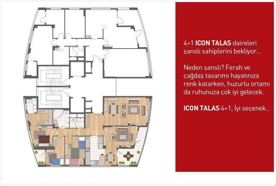 Topraktan Daire | Icon Talas Projesi | TALAS | KAYSERİ | 76 Satılık Daire
